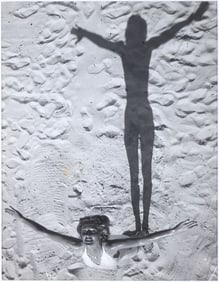 Herbert Matter (Swiss/American 1907-1984), "She and Her Shadow (Jones Beach)", 1939, vintage gelatin