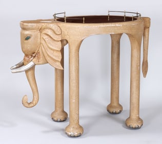 Marge Carson Elephant Bar Cart