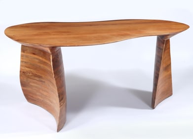 Sculpted Walnut Desk