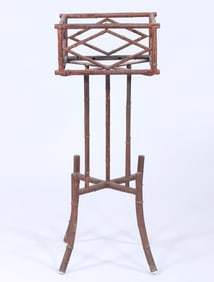 Faux Bamboo Cast Iron Plant Stand