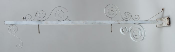 Wrought Iron Outdoor Sign Bracket