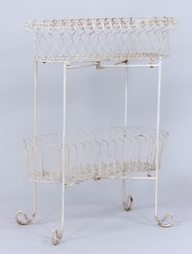 Wirework Two-Level Plant Stand