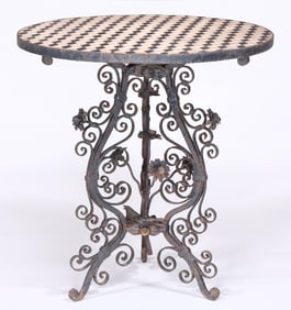 Tile-Top Garden Table