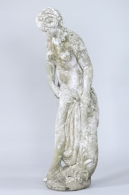 Large Cast Stone Figure of Venus at Her Bath