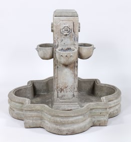 Small Cast Stone Pond Fountain