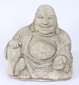 Cast Stone Seated Buddha