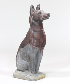 Lead Seated Dog