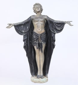 Art Deco Bronze Statue of a Woman