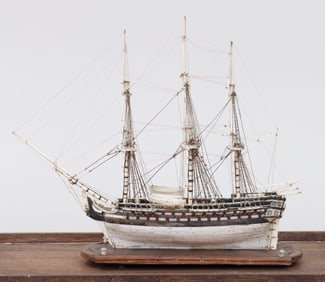 Napoleonic-Style Whalebone Ship Model