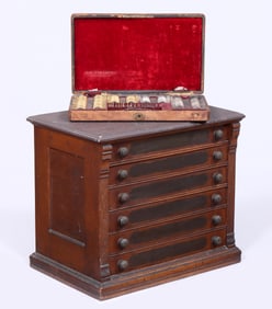 Optician's Cabinet and Spectacle Samples