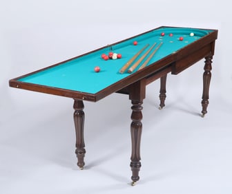 19th Century English Foldaway Bagatelle Table