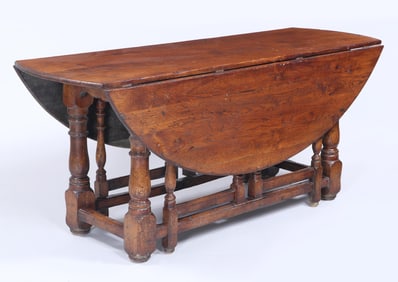 Large Fruitwood Gateleg Dining Table