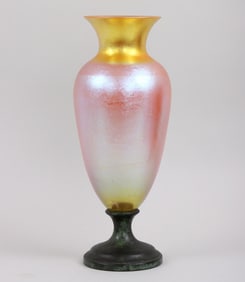 Steuben Aurene Glass Vase