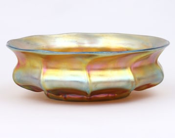 Tiffany Large Favrile Glass Bowl