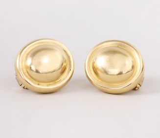 Pair of Gold French-Clip Earrings