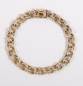 14k Gold Parallel Chain Braclet