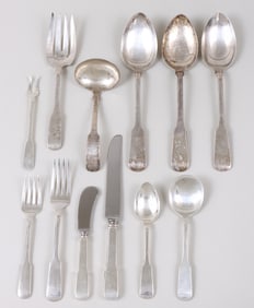 American Sterling Silver Assembled Flatware Service for Thirteen