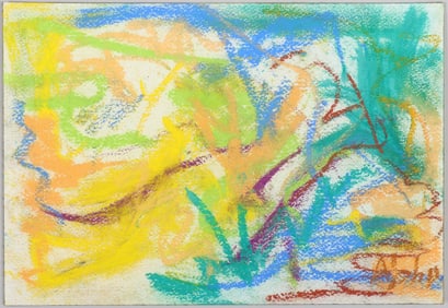 Mary Abbott (American 1921-2019), Untitled (Abstract), Southampton, 2004, pastel on paper