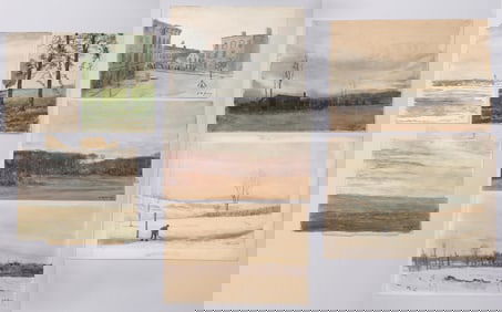 Oliver Hazard Perry (American 1842-1913), Group of (32) Works on Paper, late 19th/early 20th century