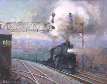 William Harnden (American 1920-1983), "Evening Star", oil on board