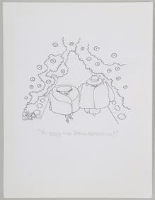 Gahan Wilson (American 1930-2019), "You Would Find Spring Depressing!", pen and ink on paper