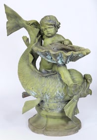 Large Bronze Figural Fountain