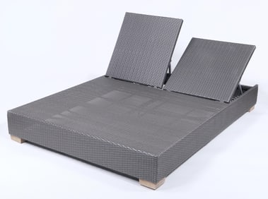 Restoration Hardware Faux Rattan Patio Double Lounge