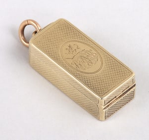14k gold box.