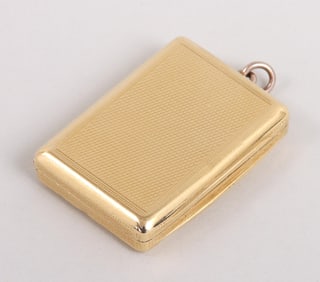 George IV 18k gold engine-turned vinaigrette.