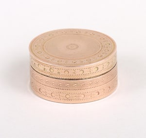 14k gold oval vinaigrette.