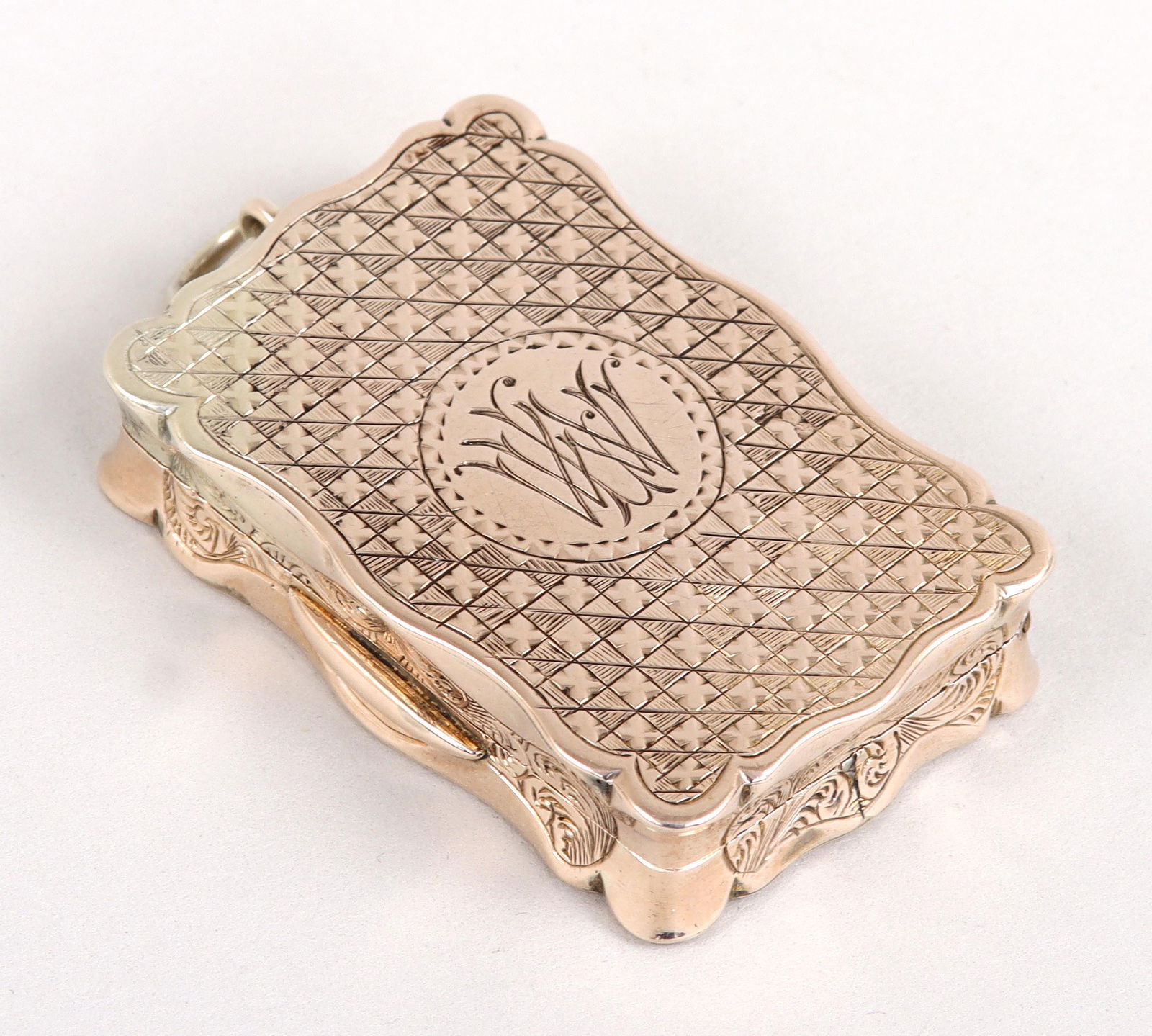 Victorian 9k gold and silver vinaigrette. (1 of 8)