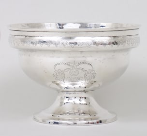 New York City waste bowl, John and Peter Targee, circa 1810-15.