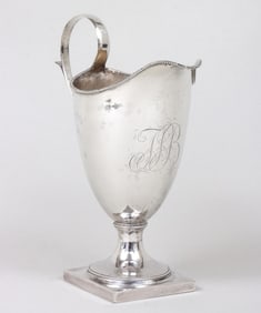 An attractive Federal creamer, James Musgrave, Philadelphia, circa 1800.