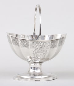 Swing handled basket, Littleton Holland, Baltimore, circa 1805.