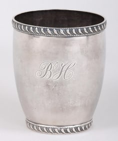 Hand-raised barrel-form julep cup, N & D Lombard, possibly South Carolina, circa 1815.