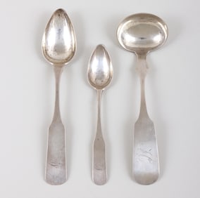 Group of (3) Kentucky: two spoons and one sauce ladle, Asa Blanchard, Beverly Noel and Joseph