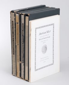 "American Silver Collected by Philip H. Hammerslough", complete set of (4) volumes, along with (3)