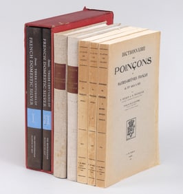 Group of (7) books on French silver.