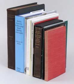 Group of (11) books and catalogs on early American silver: southern and mid-Atlantic.