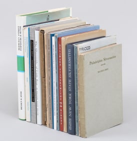 Group of (17) books on early American silver.