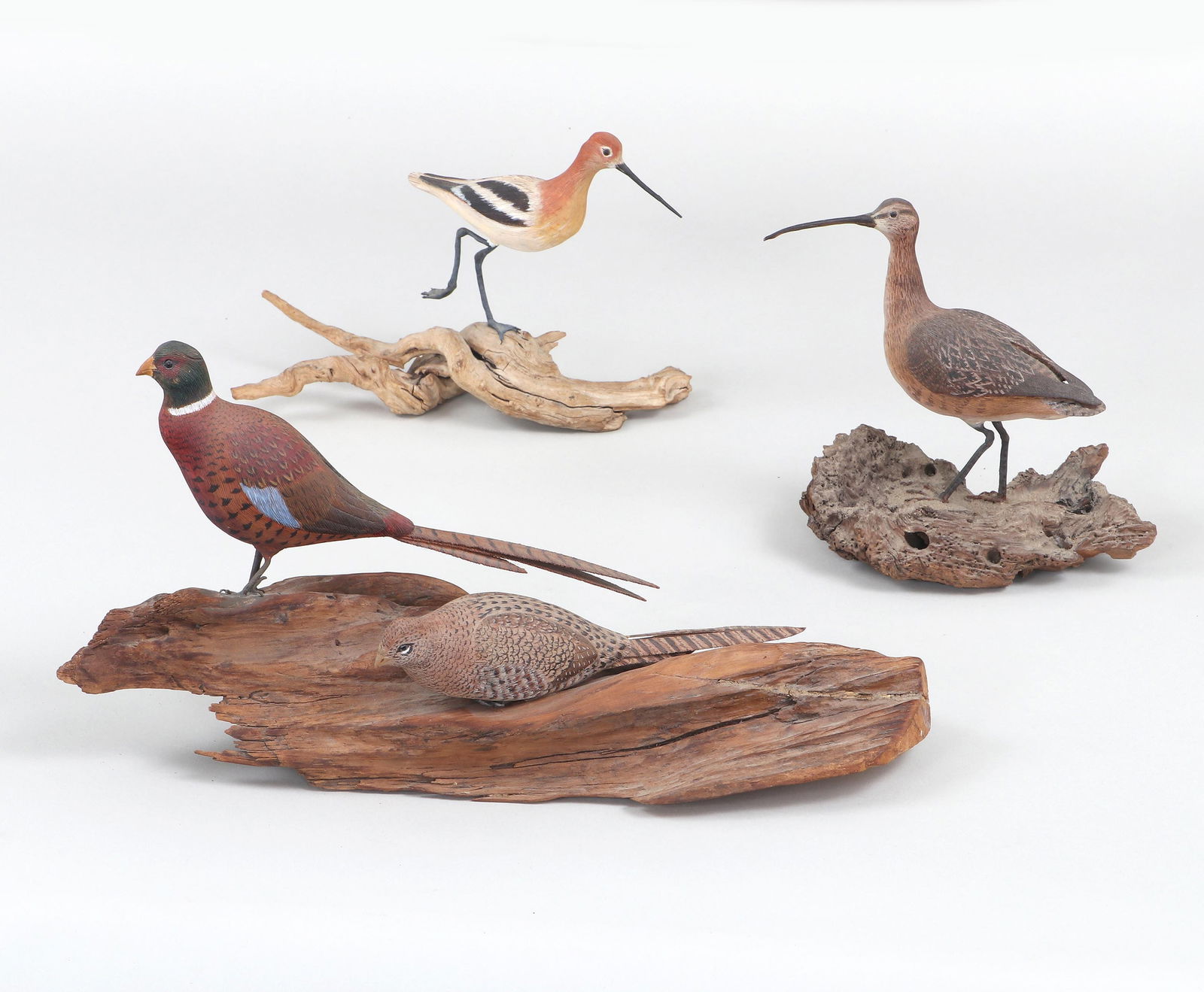 Group of (3) Finely Detailed Miniatures by Edi Hand of Sag Harbor, Long Island, NY