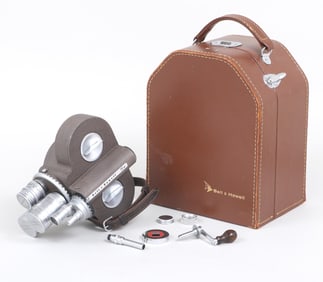 Bell & Howell "Filmo 70" 16mm Film Camera with Filming Accessories and Tools