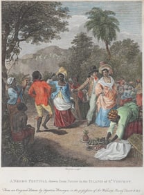 After Agostino Brunais (Italian/British 1730-1796), "A Negro Festival Drawn from Nature in the
