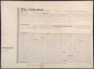 Peter Gerard Stuyvesant, 1808 New York City Land Indenture
