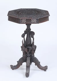 Burmese Carved and Pierced Stand