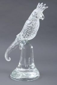 Licio Zanetti (Italian 20th century), Large Murano Glass Cockatoo