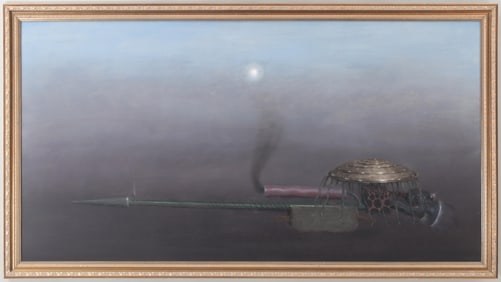 Jerry McLaughlin (American 1925-2002), Untitled, 1988, oil on board