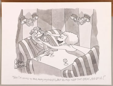 Gahan Wilson (American 1930-2019), New Yorker Cartoon: "Now I'm Going to Take Away My Fingers, But
