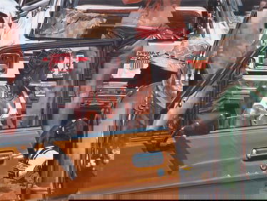 Ron Kleemann (American 1937-2014), ''Indy Infield'', 1987, acrylic on museum board