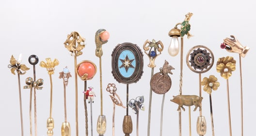 Group of (20) Stickpins